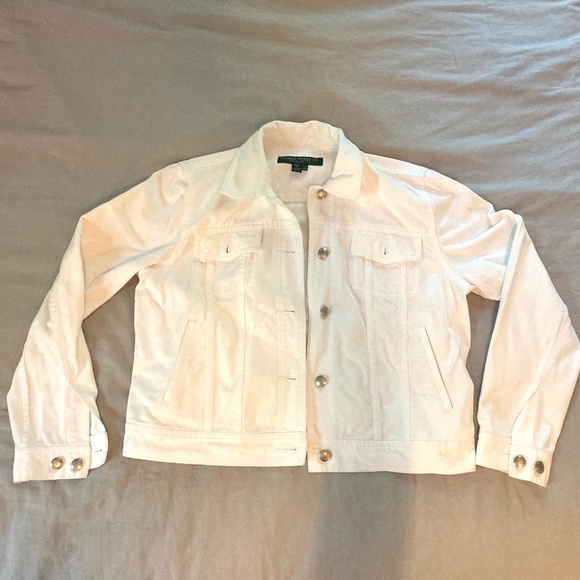 Ralph Lauren denim jacket white - Picture 1 of 4